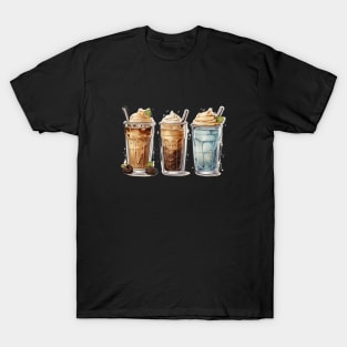 Ice Coffee Cafe Roast Retro Established Since T-Shirt